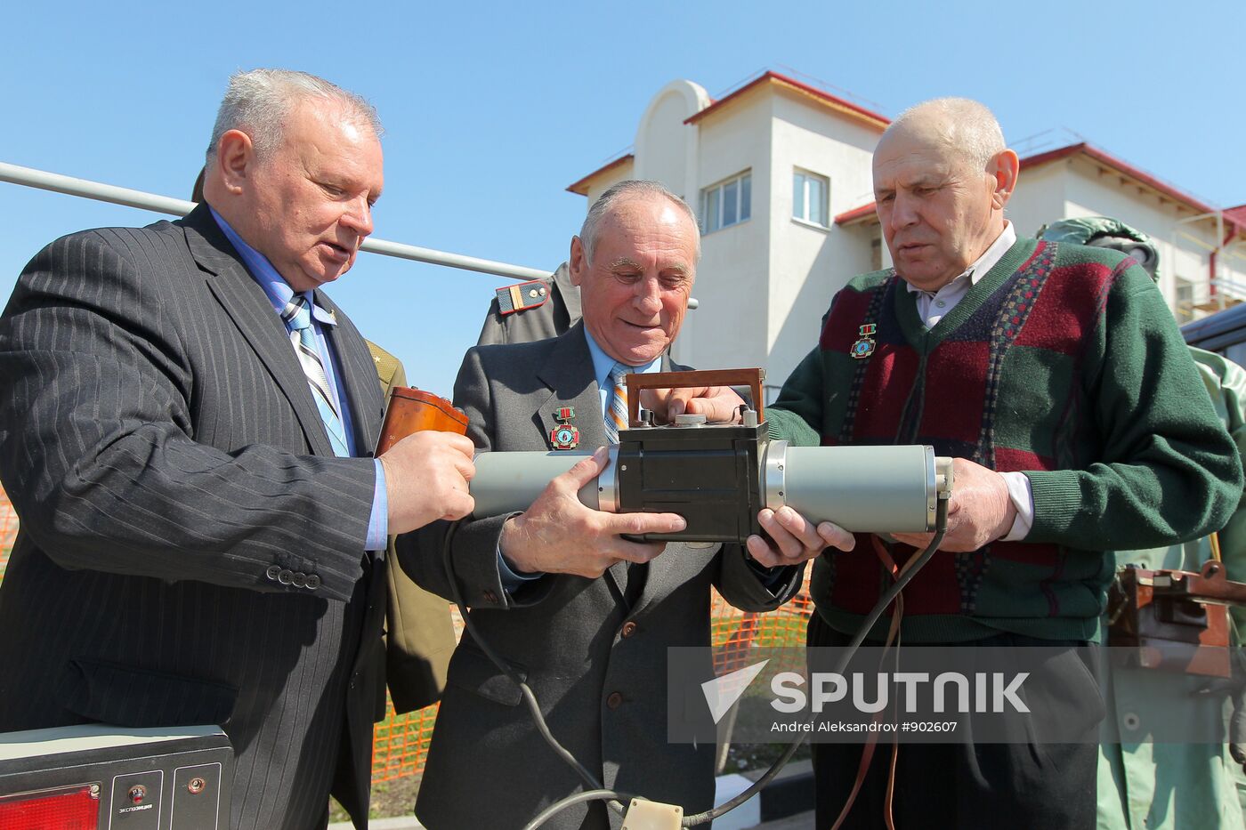 Meeting of liquidators in Chernobyl accident exclusion zone