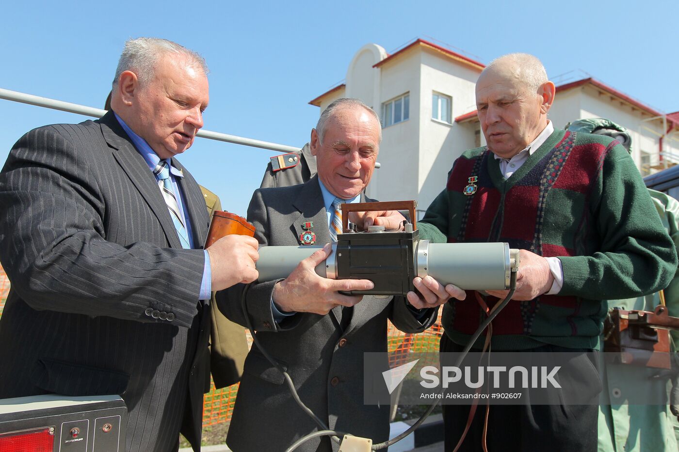 Meeting of liquidators in Chernobyl accident exclusion zone