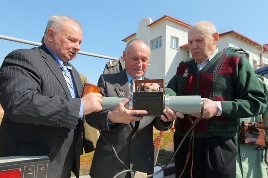 Meeting of liquidators in Chernobyl accident exclusion zone