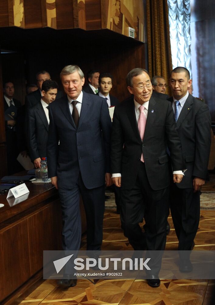 Nikolai Bordyuzha meets Ban Ki-Moon