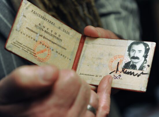 RIA Novosti former photojournalist Igor Kostin gives interview