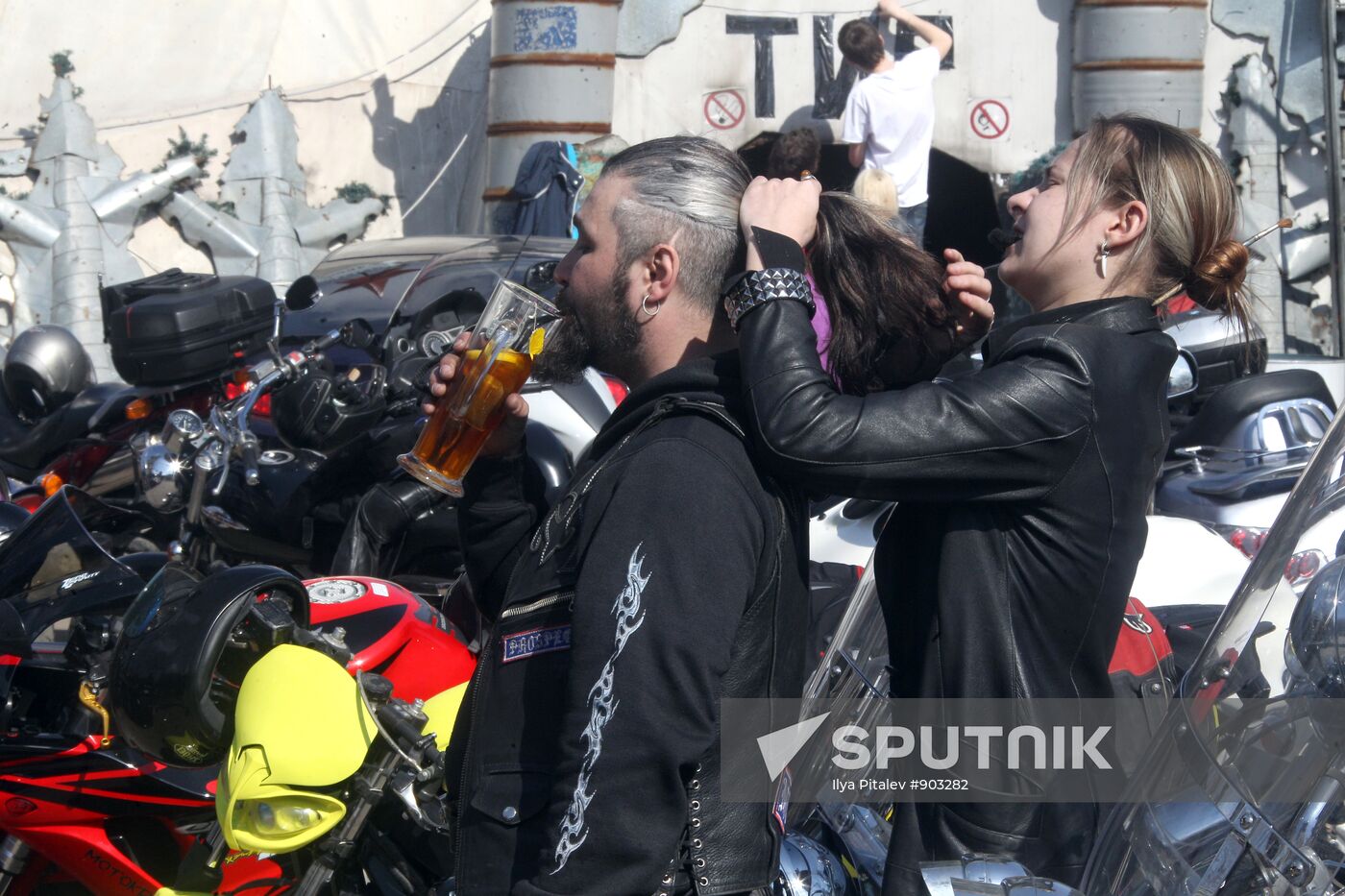 Opening of bike season in Moscow