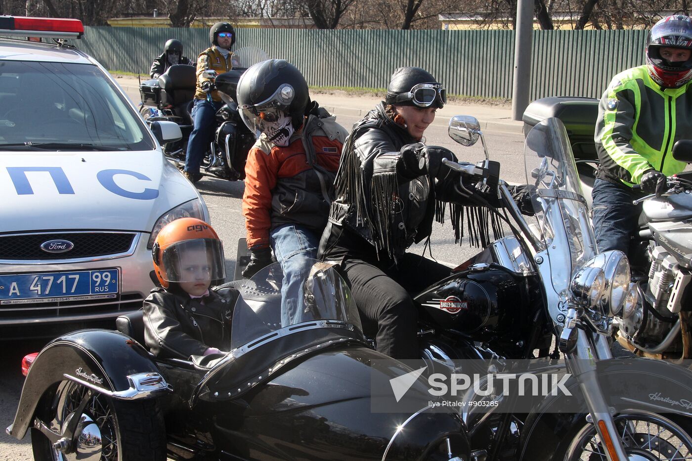 Opening of bike season in Moscow