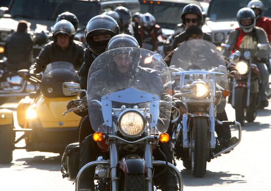 Opening of bike season in Moscow