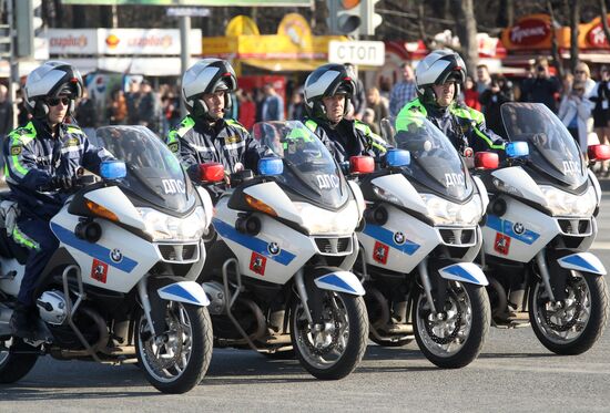 Opening of bike season in Moscow