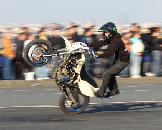Opening of bike season in Moscow