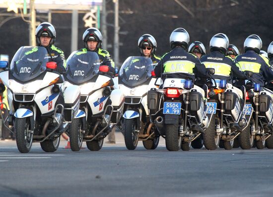 Opening of bike season in Moscow
