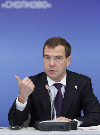 Dmitry Medvedev at meeting of economy modernization committee