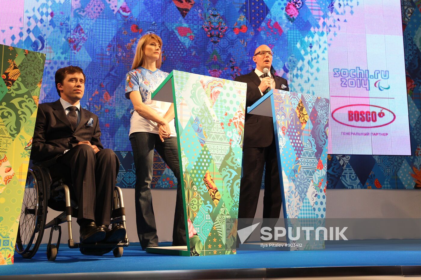 Presentation of branding for Olympic Games in Sochi