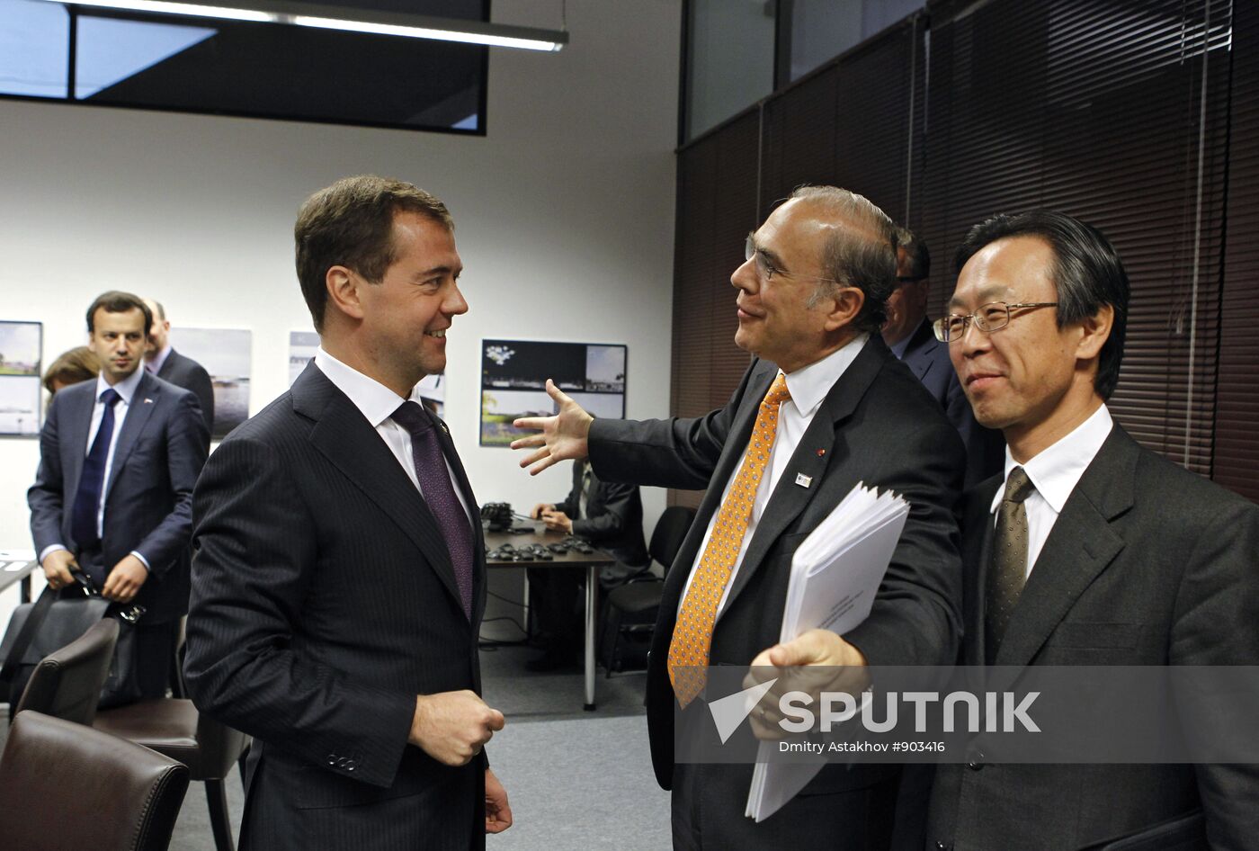 Dmitry Medvedev meets Secretary General of OECD Angel Guria