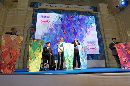 Presentation of branding for Olympic Games in Sochi