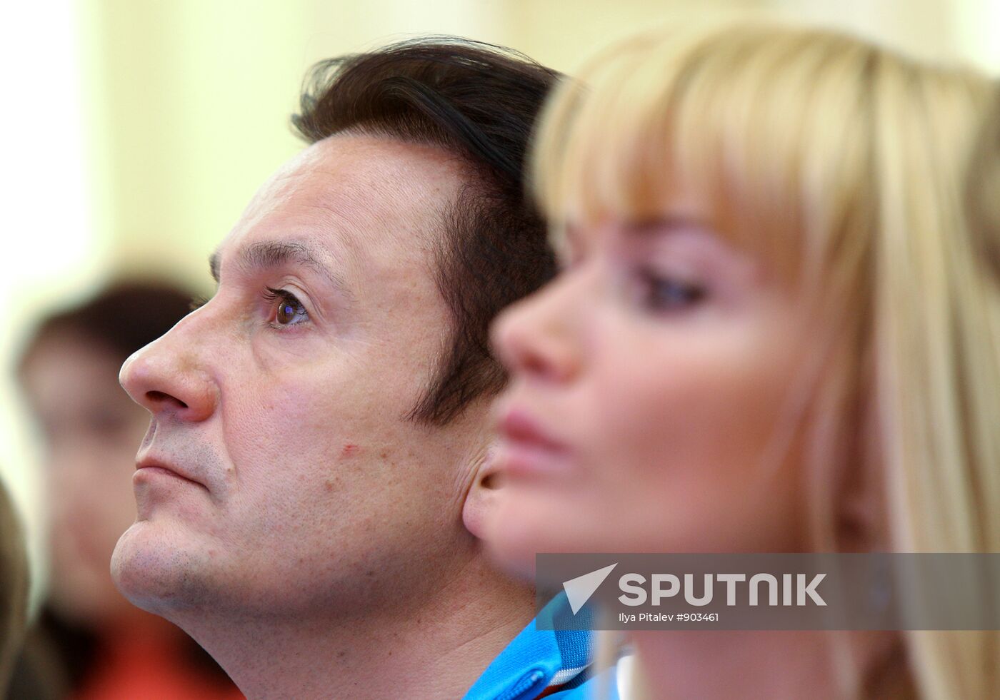 Oleg Menshikov and Svetlana Khorkina