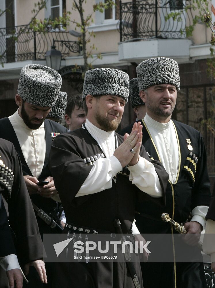 Ramzan Kadyrov in celebrations for Day of Chechen language