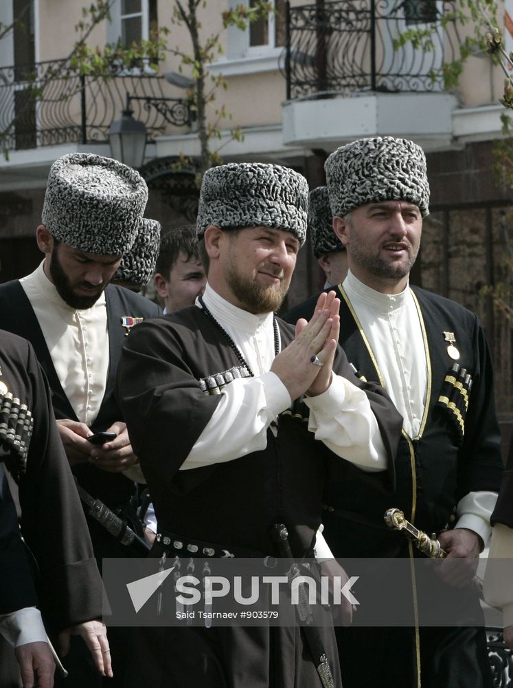 Ramzan Kadyrov in celebrations for Day of Chechen language