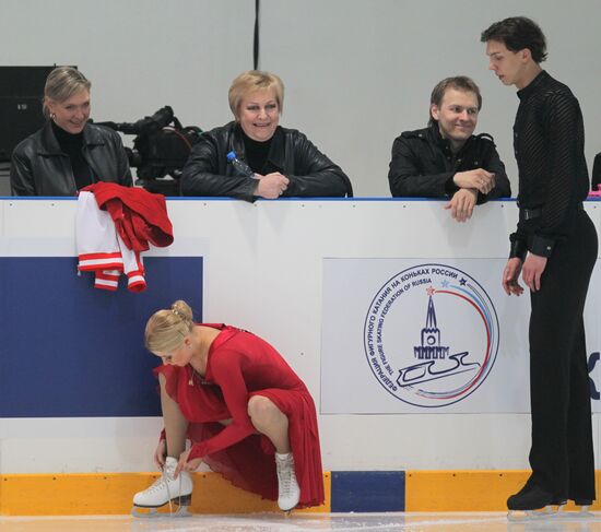 Figure skating. World Championship 2011 Training