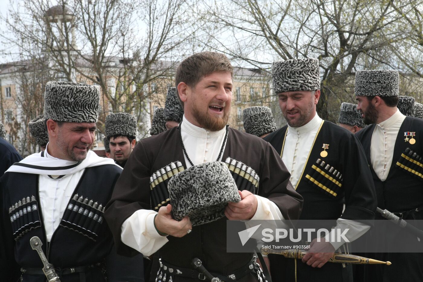 R. Kadyrov takes part in celebrations for Chechen Language Day