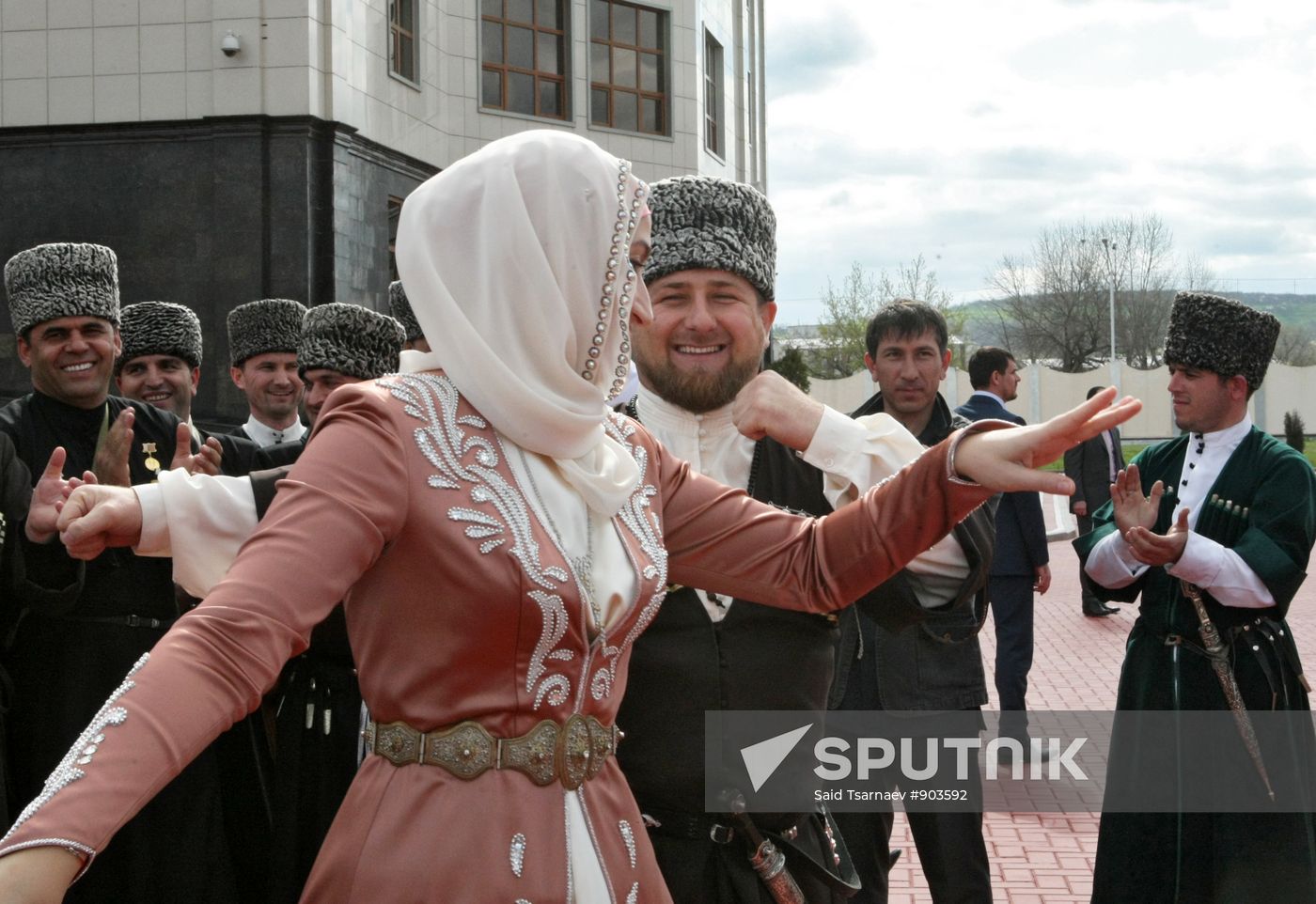 R. Kadyrov takes part in celebrations for Chechen Language Day