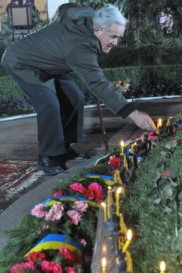 Memorial service on victims of Chernobyl nuclear disaster
