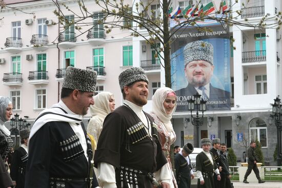 Ramzan Kadyrov attends celebrations on Day of Cechen language