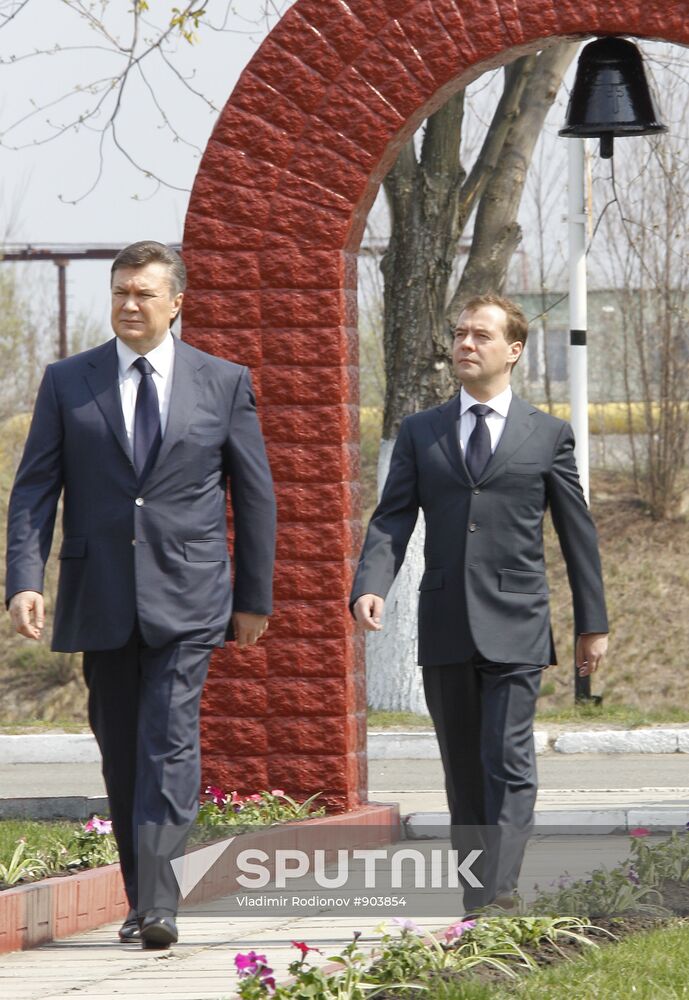 Dmitry Medvedev attends Chernobyl-commermorating events