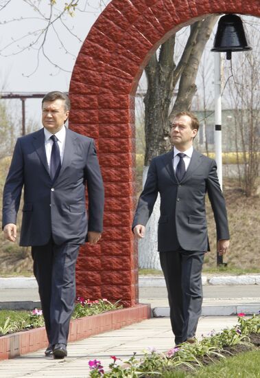 Dmitry Medvedev attends Chernobyl-commermorating events