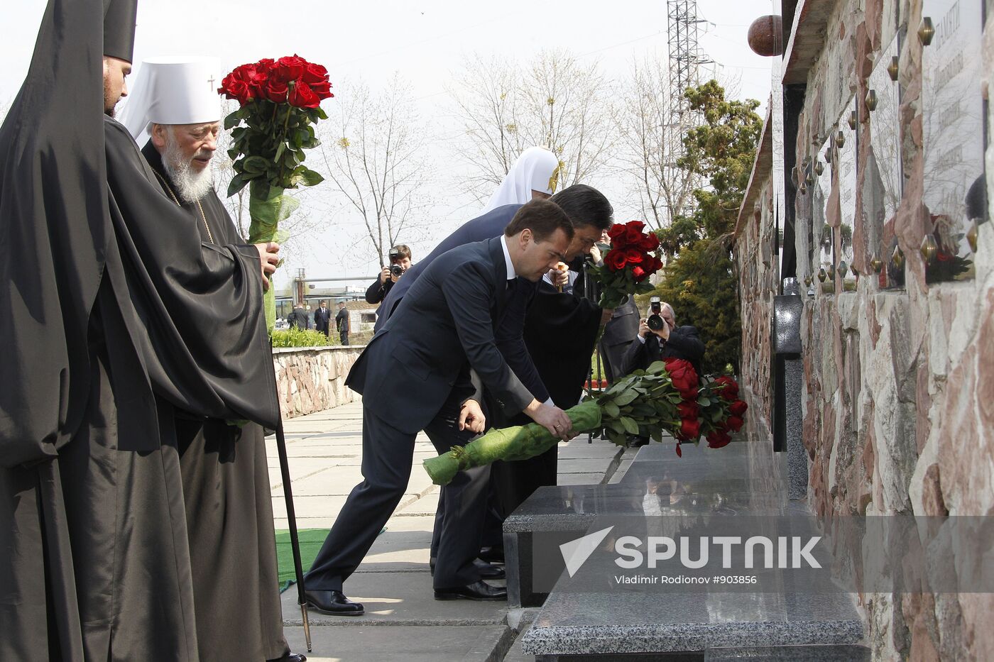 Dmitry Medvedev attends Chernobyl-commemorating events