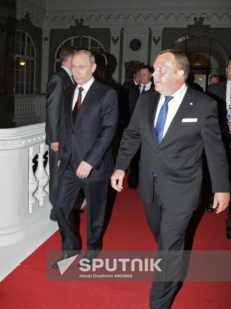 Vladimir Putin comes on one-day visit to Denmark