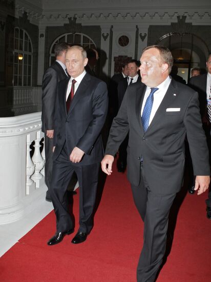 Vladimir Putin comes on one-day visit to Denmark