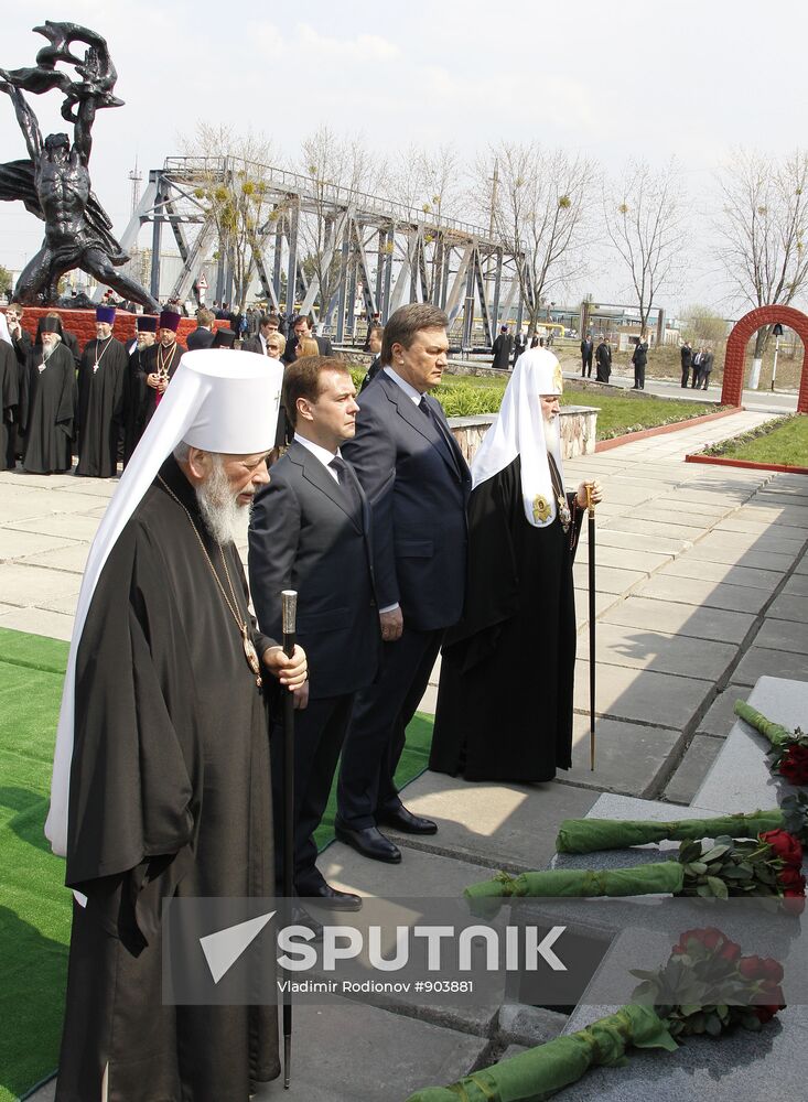 Dmitry Medvedev attends Chernobyl-commemorating events