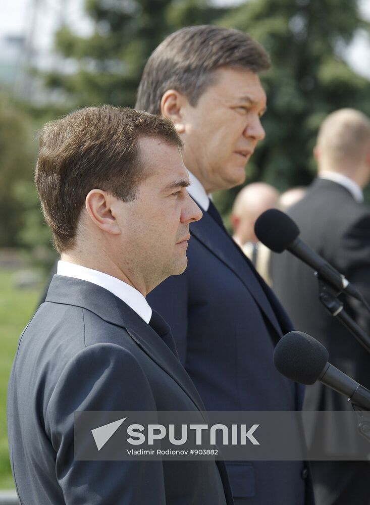 Dmitry Medvedev attends Chernobyl-commemorating events
