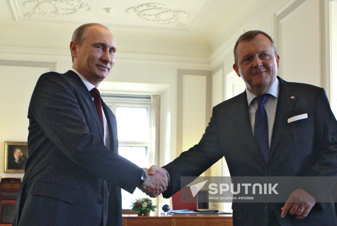 Vladimir Putin comes on one-day visit to Denmark