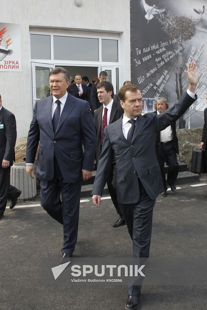 Dmitry Medvedev attends Chernobyl-commemorating event