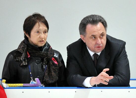 Tamara Moskvina, Vitaly Mutko and Tatiana Tarasova