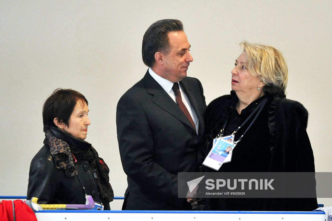 Tamara Moskvina, Vitaly Mutko and Tatiana Tarasova