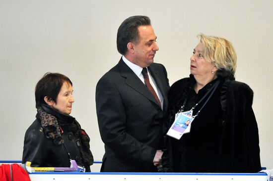 Tamara Moskvina, Vitaly Mutko and Tatiana Tarasova