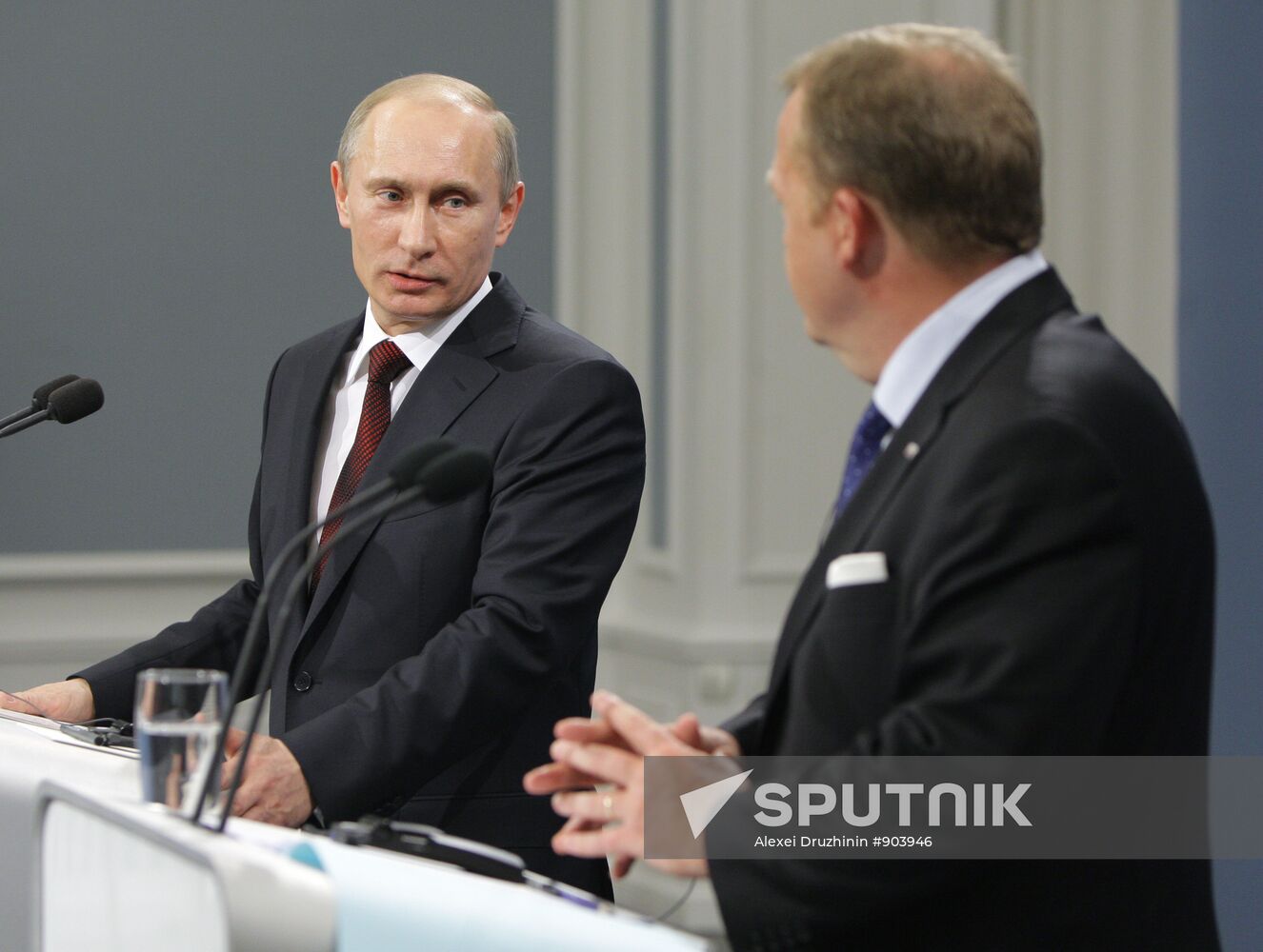 Vladimir Putin arrives in Denmark for one-day visit