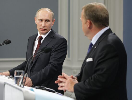 Vladimir Putin arrives in Denmark for one-day visit