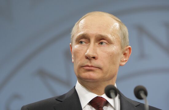 Vladimir Putin arrives in Denmark for one-day visit