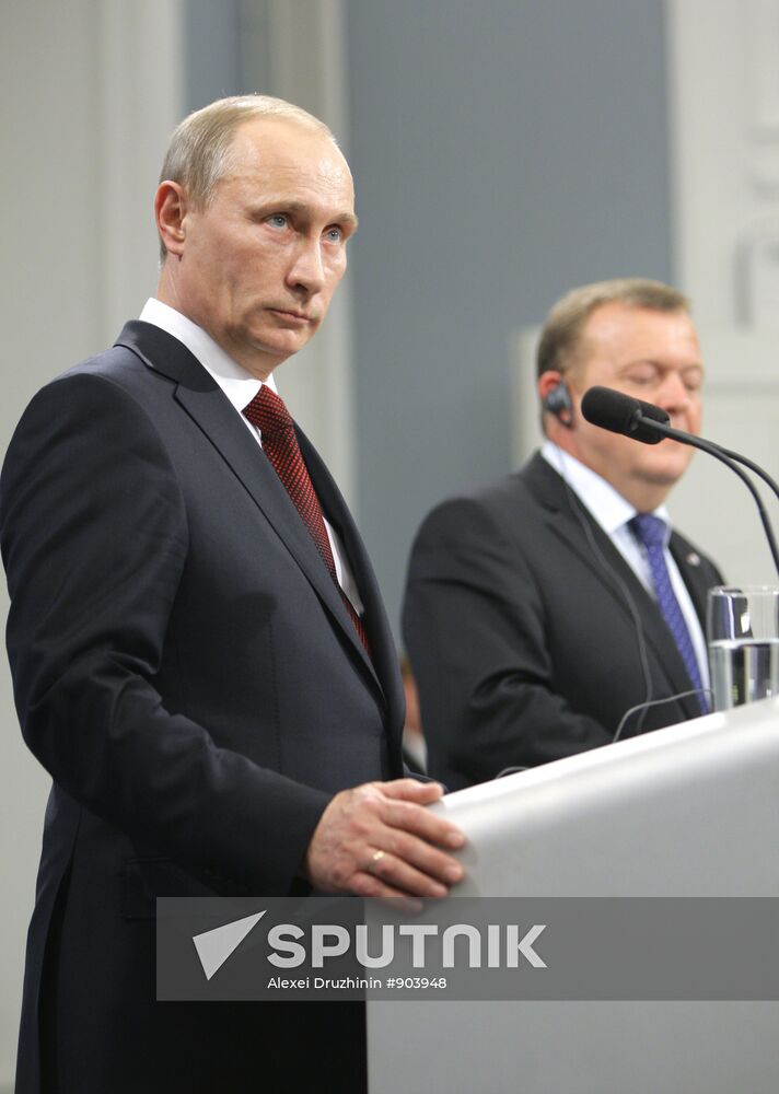 Vladimir Putin arrives in Denmark for one-day visit