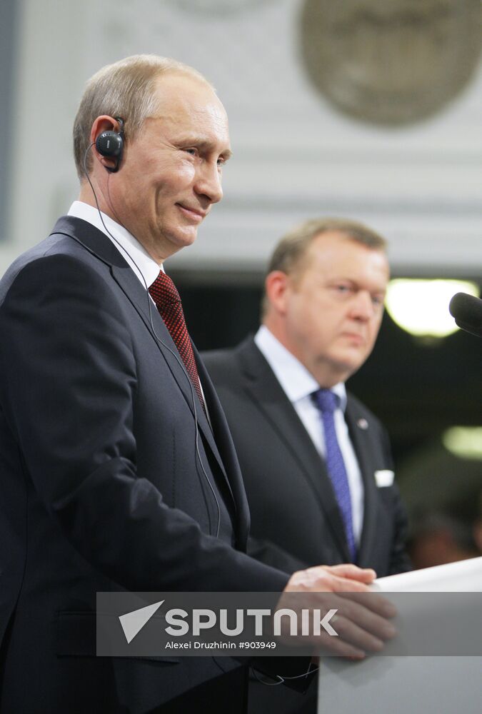 Vladimir Putin arrives in Denmark for one-day visit