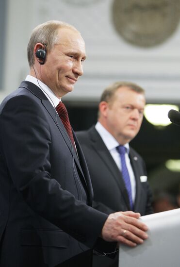 Vladimir Putin arrives in Denmark for one-day visit