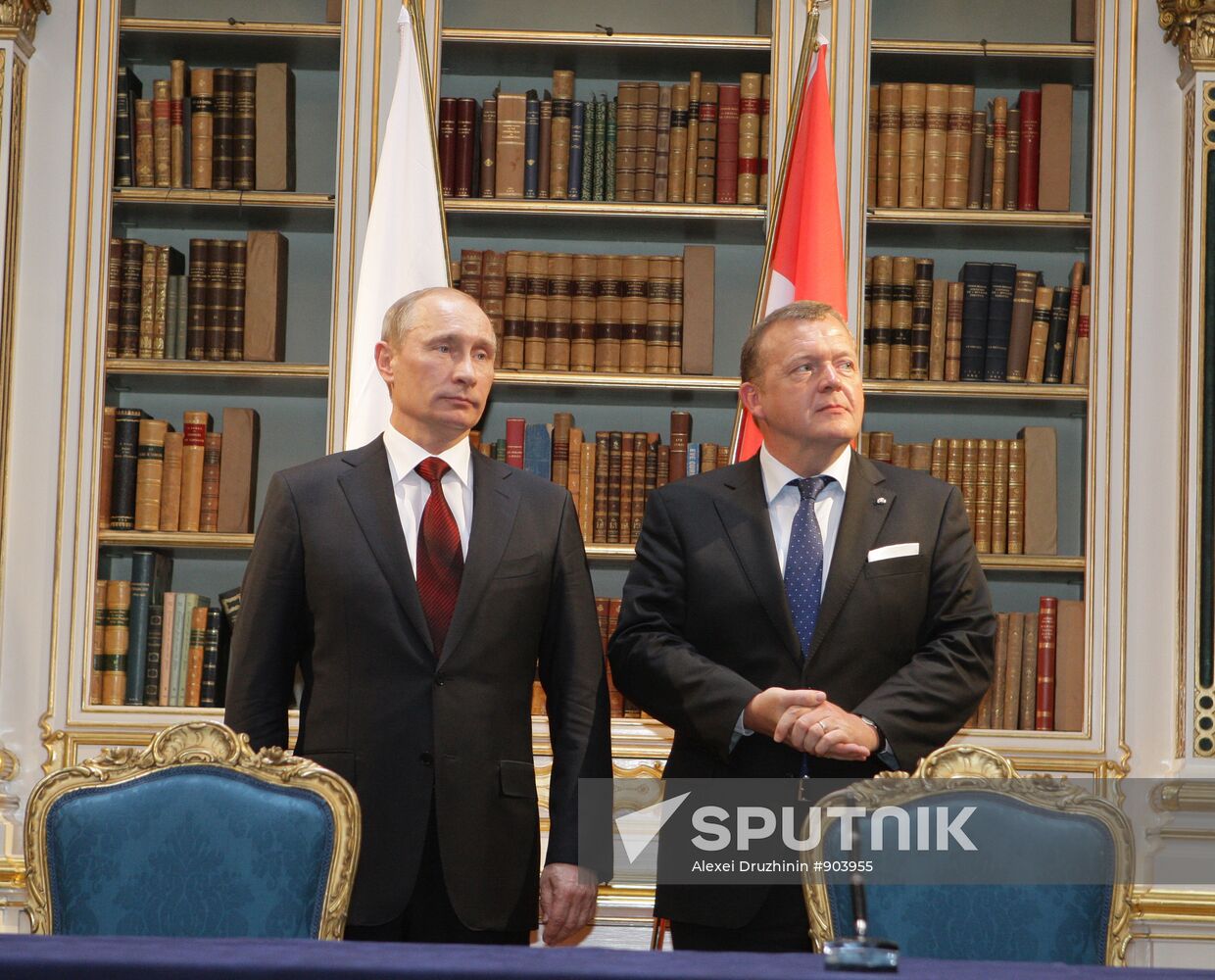 Vladimir Putin arrives in Denmark for one-day visit