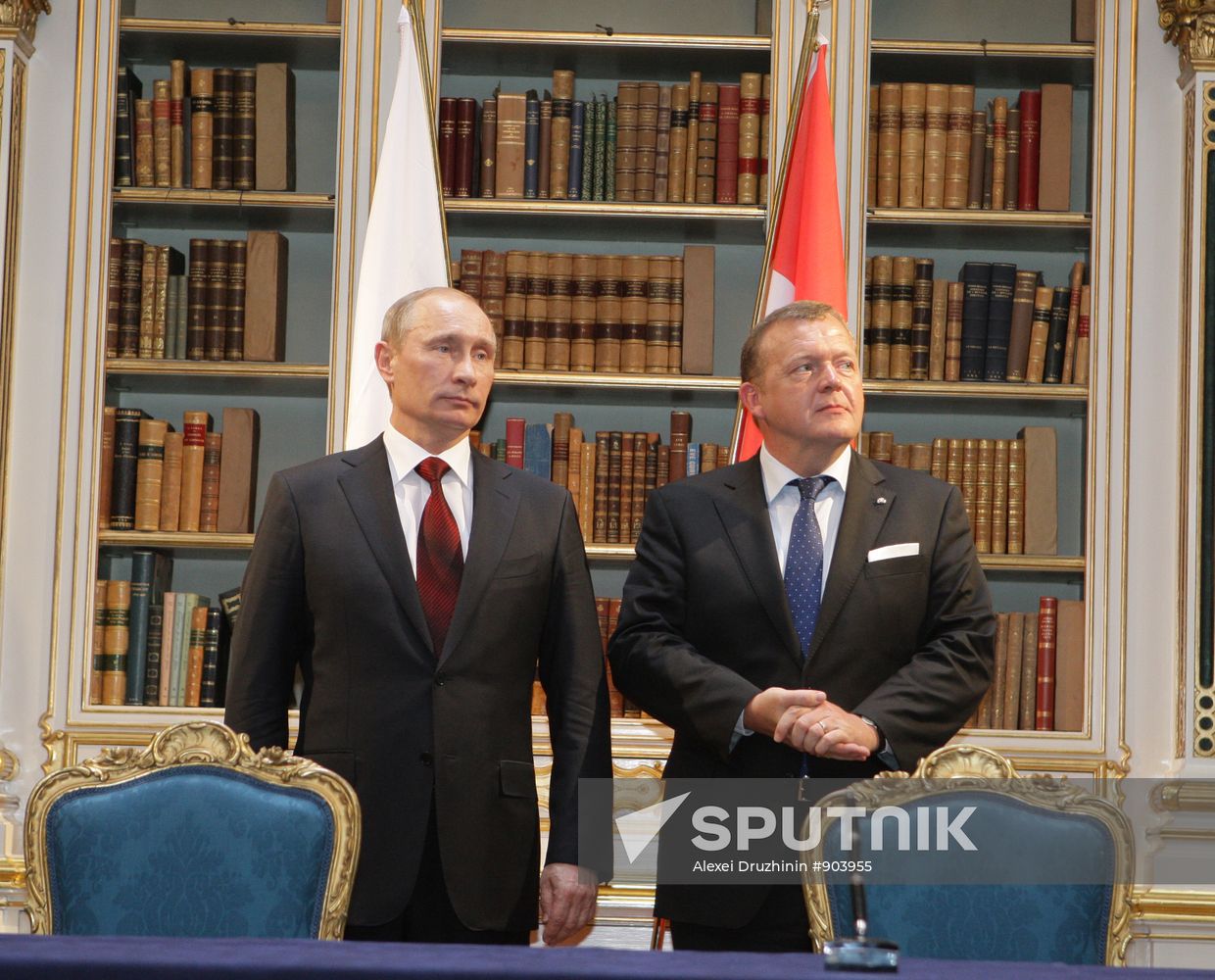 Vladimir Putin arrives in Denmark for one-day visit