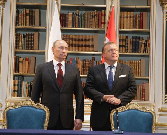 Vladimir Putin arrives in Denmark for one-day visit
