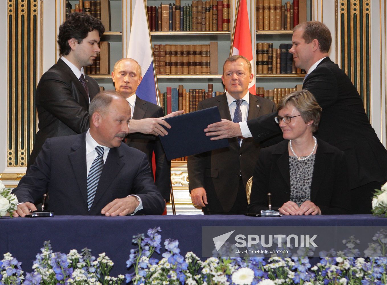 Vladimir Putin arrives in Denmark for one-day visit