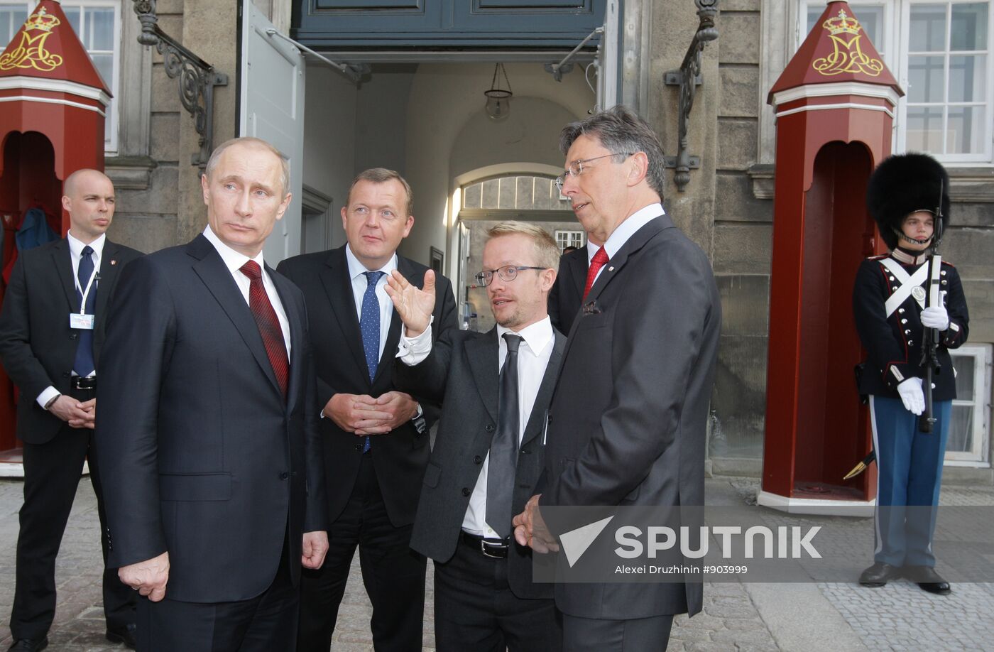 Putin in Denmark for a one-day visit