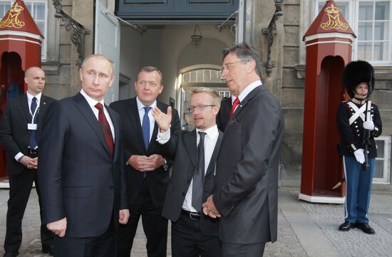 Putin in Denmark for a one-day visit