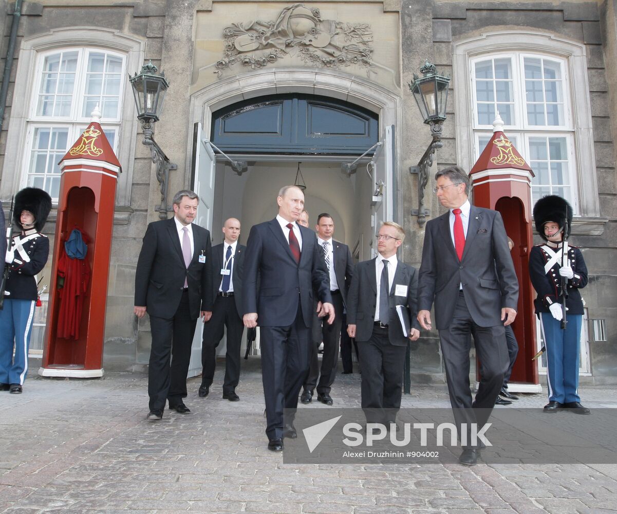 Putin in Denmark for a one-day visit