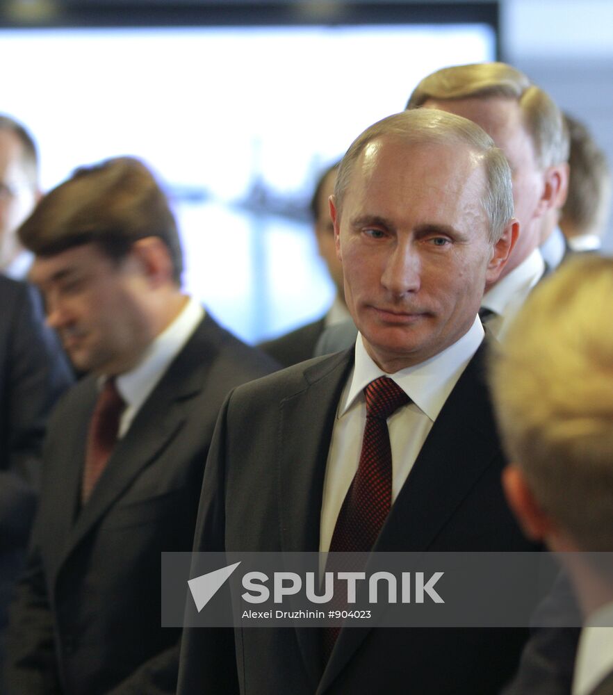 Putin on a day's visit to Denmark