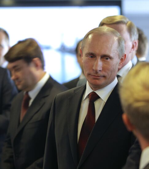 Putin on a day's visit to Denmark